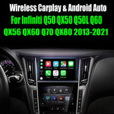 For Infiniti Q50 QX50 QX56 Q60 QX80 Q50L QX60 Q70 2014-2021 AERISAUTO for Apple CarPlay Module and Android Auto 我的商店