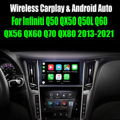 For Infiniti Q50 QX50 QX56 Q60 QX80 Q50L QX60 Q70 2014-2021 AERISAUTO for Apple CarPlay Module and Android Auto 我的商店
