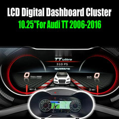 10.25''For Audi TT 2006-2016 AERISAUTO for LCD Digital Dashboard Cluster Aerisauto