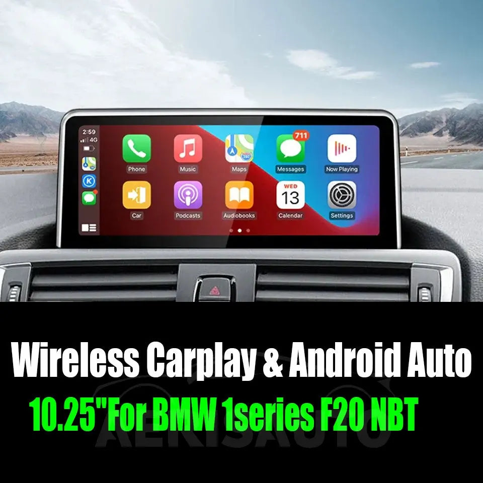 10.25''For BMW 1series F20 NBT AERISAUTO for Apple Android screen and Android Auto Aerisauto