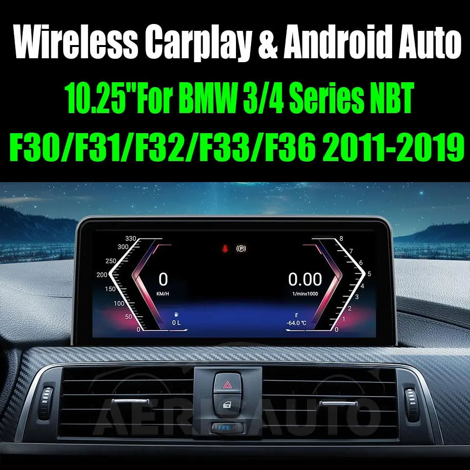 10.25"For BMW 3/4 Series F30/F31/F32/F33/F36 NBT 2011-2019 AERISAUTO for Apple Android screen and Android Auto 我的商店