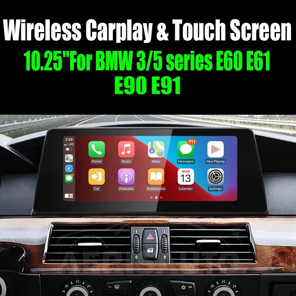 10.25''For BMW 3/5series E60 E61 E90 E91 AERISAUTO for Apple Android screen and Android Auto Aerisauto