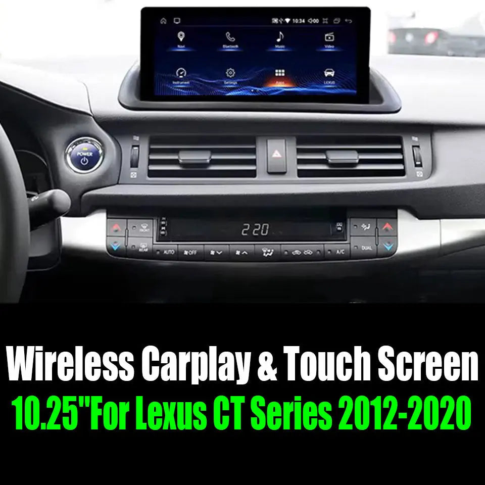 10.25''For Lexus CT Series 2012-2020 AERISAUTO for Apple Android 14.0 screen and Android Auto My Store