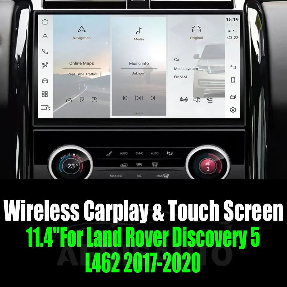 11.4''For Land Rover Discovery 5 L462 2017-2020 Android 13 AERISAUTO for Apple Android screen and Android Auto Aerisauto