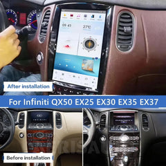 12.1"For Infiniti EX37 2008-2017 Tesla Style Car Radio AERISAUTO for Apple Android screen and Android Auto Aerisauto