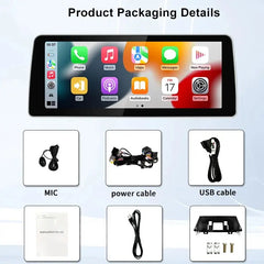 12.3Touch Screen Display For BMW X5 E70 X6 E71 CCC CIC 2007-2013Wireless Carplay Android Auto Car Multimedia Video Player Stereo Aerisauto