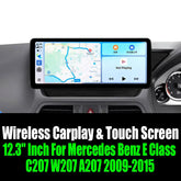 12.3'' Inch For Mercedes Benz E Class C207 W207 A207 2009-2015 AERISAUTO for Apple Android screen and Android Auto Aerisauto