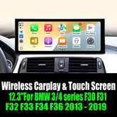 12.3''For BMW 3/4 series F30 F31 F32 F33 F34 F36 2013 - 2019 Android 14 AERISAUTO for Apple Android screen and Android Auto Aerisauto