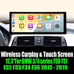12.3''For BMW 3/4 series F30 F31 F32 F33 F34 F36 2013 - 2019 Android 14 AERISAUTO for Apple Android screen and Android Auto Aerisauto
