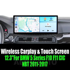 12.3''For BMW 5 Series F10 F11 CIC NBT 2011-2017 AERISAUTO for Apple Android screen and Android Auto Aerisauto
