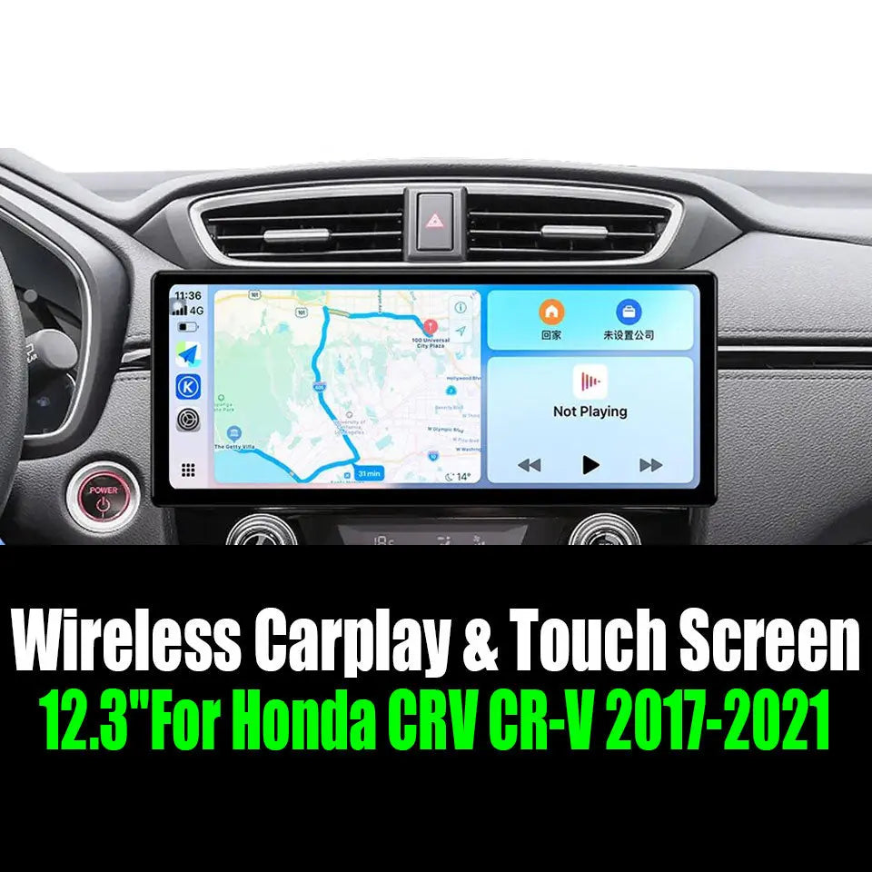 12.3''For Honda CRV CR-V 2017-2021 AERISAUTO for Apple Android screen and Android Auto Aerisauto