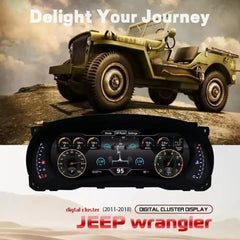 12.3"For Jeep Wrangler 2010-2018 AERISAUTO for LCD Digital Dashboard Cluster Aerisauto