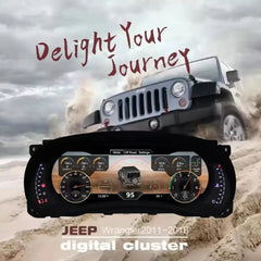 12.3"For Jeep Wrangler 2010-2018 AERISAUTO for LCD Digital Dashboard Cluster Aerisauto