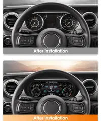 12.3"For Jeep Wrangler 2018-2023 AERISAUTO for LCD Digital Dashboard Cluster Aerisauto