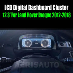 12.3"For Land Rover Evoque 2012-2018 AERISAUTO for LCD Digital Dashboard Cluster Aerisauto