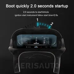 12.3"For Land Rover Evoque 2012-2018 AERISAUTO for LCD Digital Dashboard Cluster Aerisauto