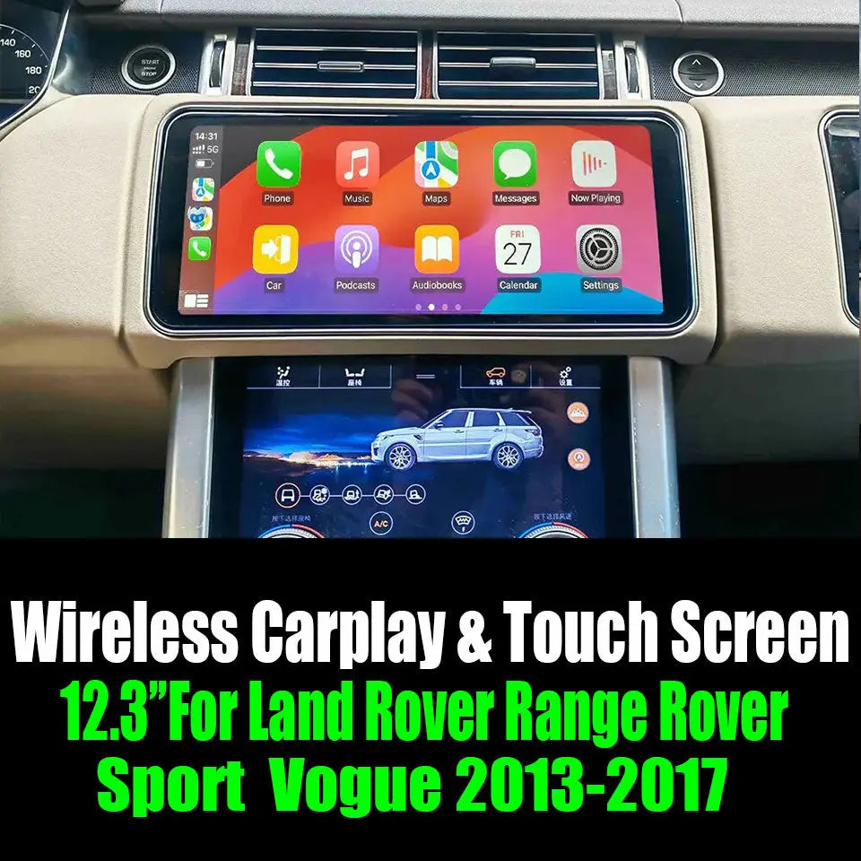 12.3"For Land Rover Range Rover Sport / Vogue 2013-2017 Android 13 AERISAUTO for Apple Android screen and Android Auto Aerisauto