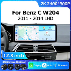 12.3''For Mercedes Benz C W204 2011-2014 AERISAUTO for Apple Android screen and Android Auto Aerisauto