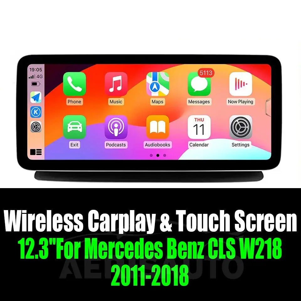12.3''For Mercedes Benz CLS W218 2011-2018 AERISAUTO for Apple Android screen and Android Auto Aerisauto