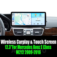 12.3''For Mercedes Benz E Class W212 2009-2016 AERISAUTO for Apple Android screen and Android Auto Aerisauto