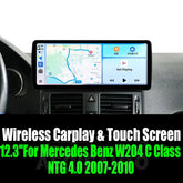 12.3''For Mercedes Benz W204 C Class NTG 4.0 2007-2010 AERISAUTO for Apple Android screen and Android Auto Aerisauto