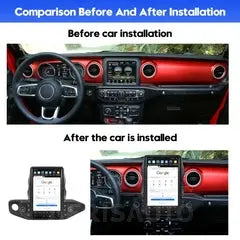 13.6"For Jeep Gladiator 2018-2021 Tesla Style Car Radio AERISAUTO for Apple Android screen and Android Auto Aerisauto