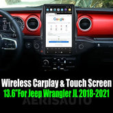 13.6"For Jeep Wrangler JL 2018-2021 Tesla Style Car Radio AERISAUTO for Apple Android screen and Android Auto Aerisauto