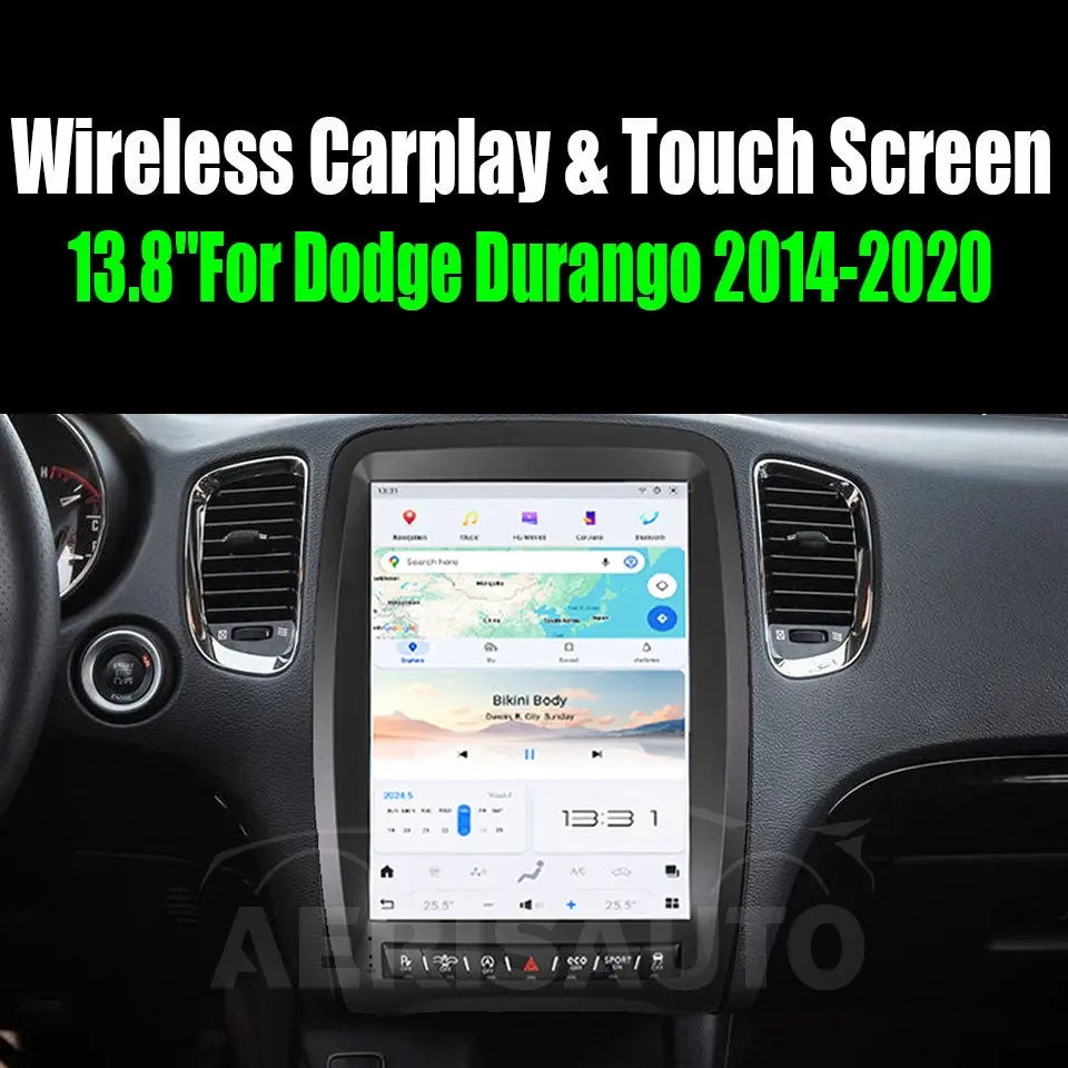 13.8"For Dodge Durango 2014-2020 Tesla Style Car Radio AERISAUTO for Apple Android screen and Android Auto Aerisauto