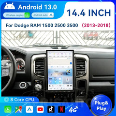 14.4"For Dodge RAM 1500 2500 3500 2013-2018 Tesla Style Car Radio AERISAUTO for Apple Android screen and Android Auto Aerisauto