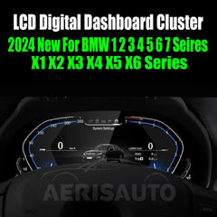 2024 New For BMW 1/2/3/4/5/6/7 Seires X1/X2/X3/X4/X5/X6 Series AERISAUTO for LCD Digital Dashboard Cluster Aerisauto