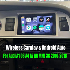 For Audi A1 Q3 A4 A7 A8 MMI 3G 2010-2018 AERISAUTO for Apple CarPlay Module and Android Auto 我的商店