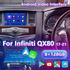 7'' 8''For Nissan Patrol Y62 QX60 Q60 QX80 Pathfinder R52 370z 2007-2024 Infiniti 2011-2024 Carplay Module Screen Aerisauto