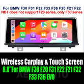 8.8''For BMW F30 F20 F31 F22 F21 F32 F33 F36 EVO AERISAUTO for Apple Android screen and Android Auto Aerisauto