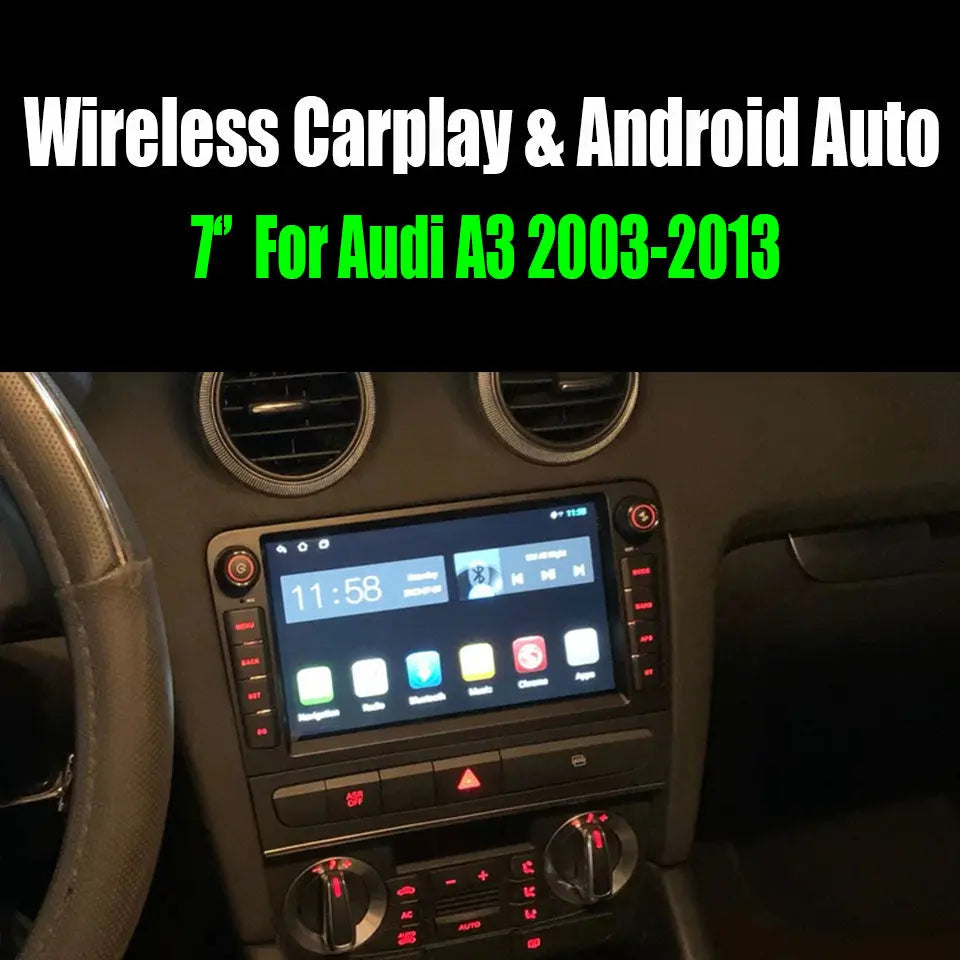 7‘’ For Audi A3 2003-2013 AERISAUTO for Apple Android screen and Android Auto 我的商店