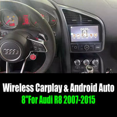 8''For Audi R8 2007-2015 Android 12 AERISAUTO for Apple Android screen and Android Auto Aerisauto