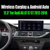 12.3‘’ For Audi A6 A7 S7 C7 2012-2018 AERISAUTO for Apple Android screen and Android Auto 我的商店