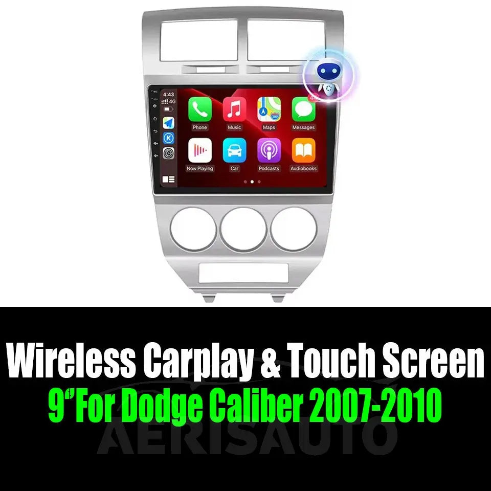 9‘’For Dodge Caliber 2007-2010 AERISAUTO for Apple Android screen and Android Auto Aerisauto