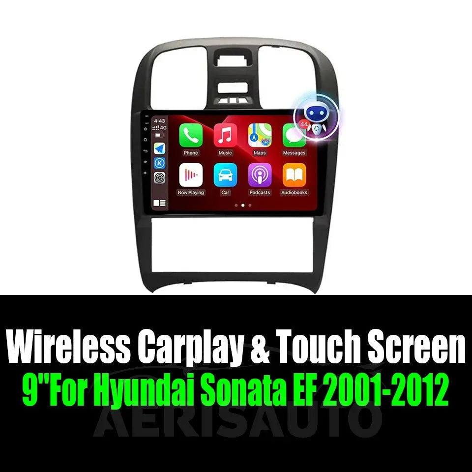 9''For Hyundai Sonata EF 2001-2012 AERISAUTO for Apple Android screen and Android Auto Aerisauto