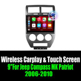 9''For Jeep Compass MK Patriot 2006-2010 AAERISAUTO for Apple Android screen and Android Auto Aerisauto