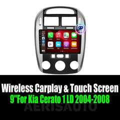 9''For Kia Cerato 1 LD 2004-2008 AERISAUTO for Apple Android screen and Android Auto Aerisauto