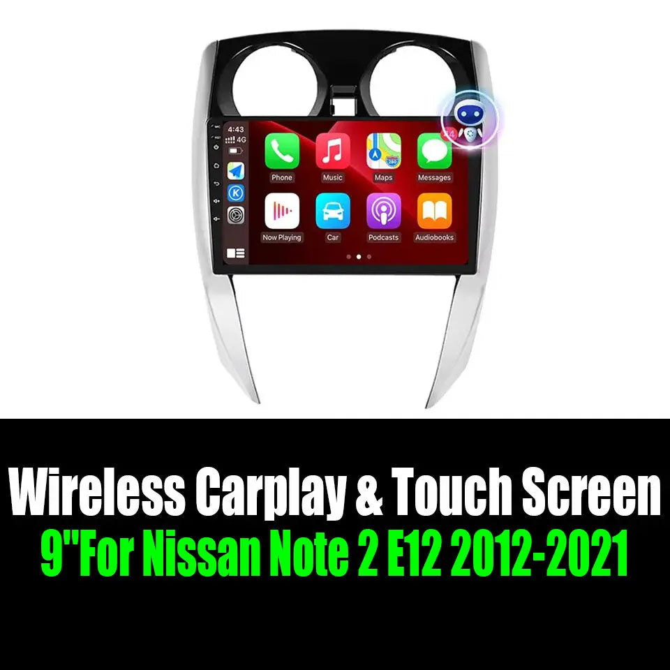 9''For Nissan Note 2 E12 2012-2021 AERISAUTO for Apple Android screen and Android Auto Aerisauto