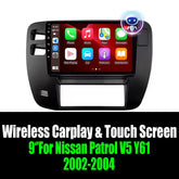9‘’For Nissan Patrol V5 Y61 2002-2004 AERISAUTO for Apple Android screen and Android Auto Aerisauto