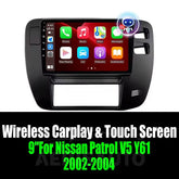 9''For Nissan Patrol V5 Y61 2002-2004 AERISAUTO for Apple Android screen and Android Auto Aerisauto