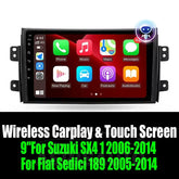 9''For Suzuki SX4 1 2006-2014 For Fiat Sedici 189 2005-2014 AERISAUTO for Apple Android screen and Android Auto Aerisauto