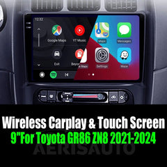 9''For Toyota GR86 ZN8 2021-2024 AERISAUTO for Apple Android screen and Android Auto Aerisauto