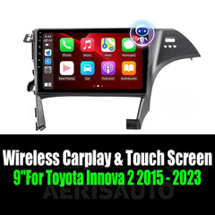 9''For Toyota Prius 3 XW30 2009-2015 AERISAUTO for Apple Android screen and Android Auto Aerisauto