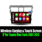 9''For Toyota Vios Yaris 2007-2012 AERISAUTO for Apple Android screen and Android Auto Aerisauto
