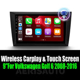 9''For Volkswagen Golf 6 2008-2016 AERISAUTO for Apple Android screen and Android Auto Aerisauto