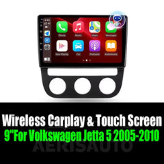 9''For Volkswagen Jetta 5 2005-2010 AERISAUTO for Apple Android screen and Android Auto Aerisauto