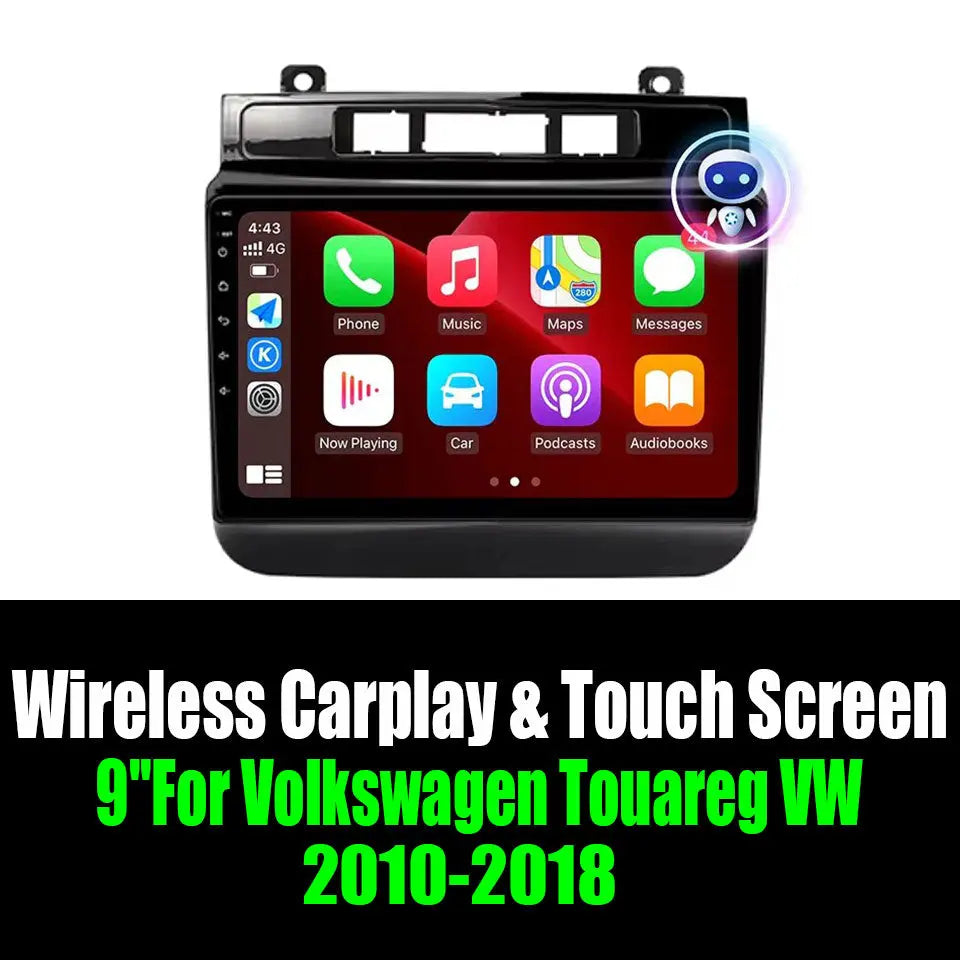 9''For Volkswagen Touareg VW 2010-2018 AERISAUTO for Apple Android screen and Android Auto Aerisauto